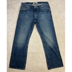 Wrangler Authentics Men's Classic Fit Blue Denim Jeans 34x30‎ 10ZM4RBGI